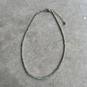 Light Green and Gold Beaded Bracelet